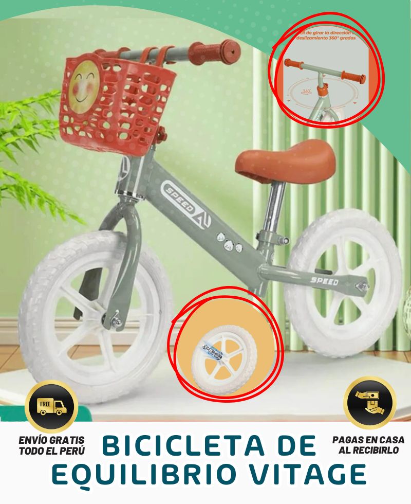 Bicicleta de equilibrio vintage